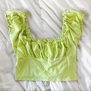 Lime green top!
